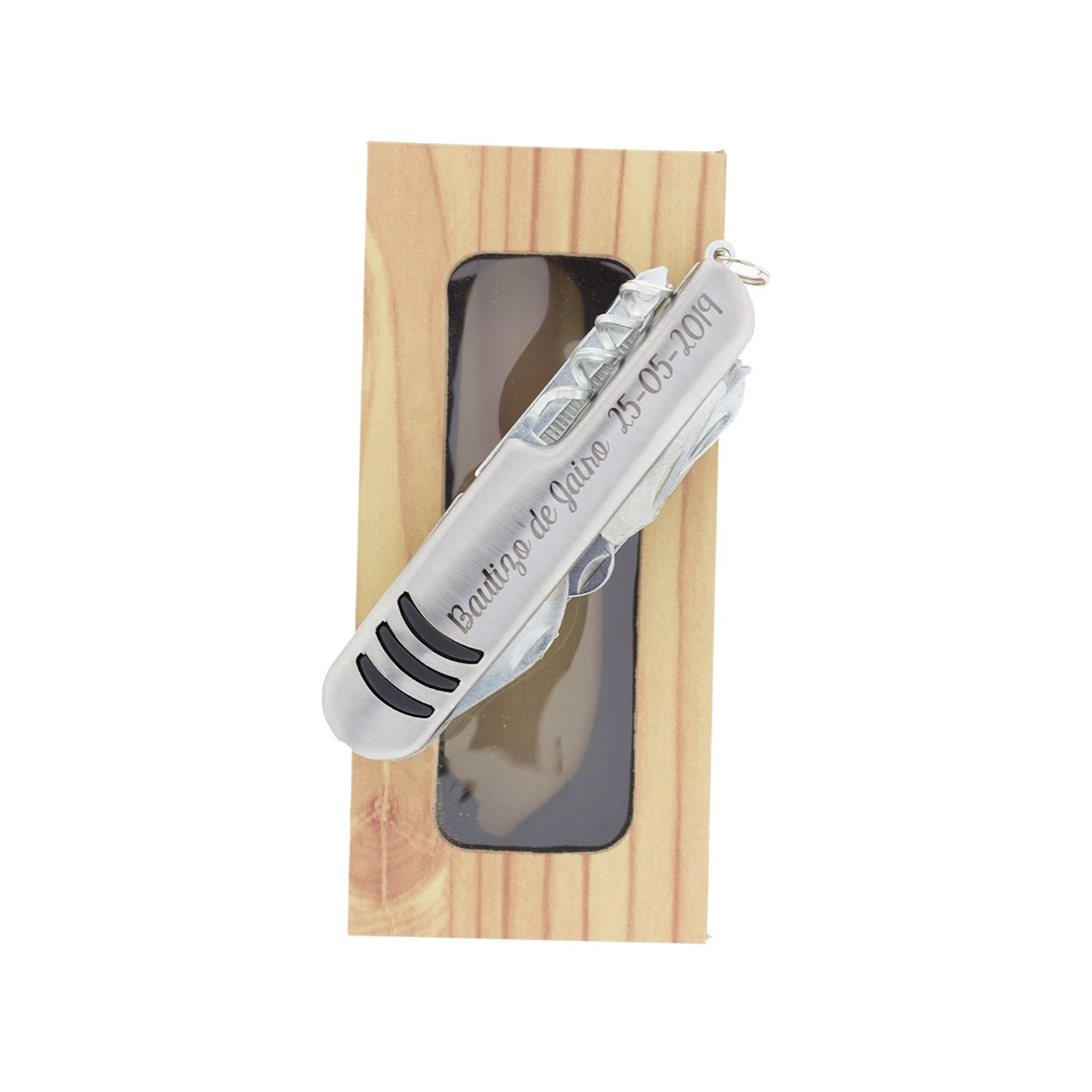 Couteau gravé pour baptême personnalisé