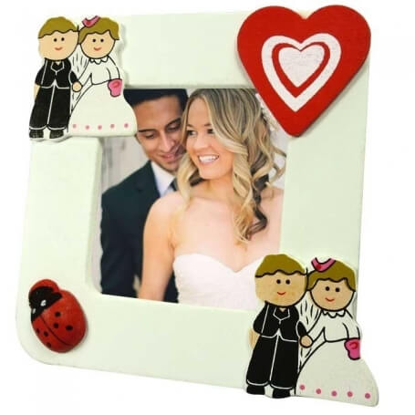 Cadre photo de mariage personnalisé