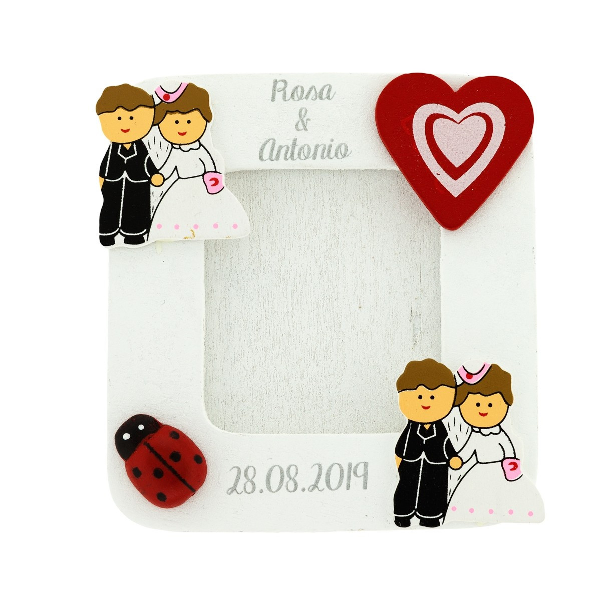 Cadre photo de mariage personnalisé