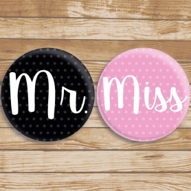 Badges Miss et Mr