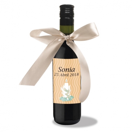 Vino para regalar en comuniones personalizado