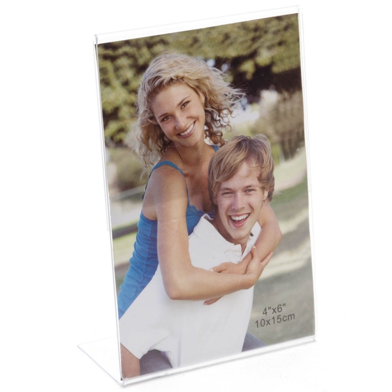 Petit cadre photo plastique transparent