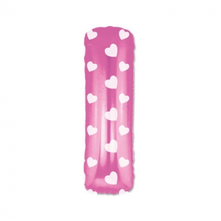 Globos roses en lettres