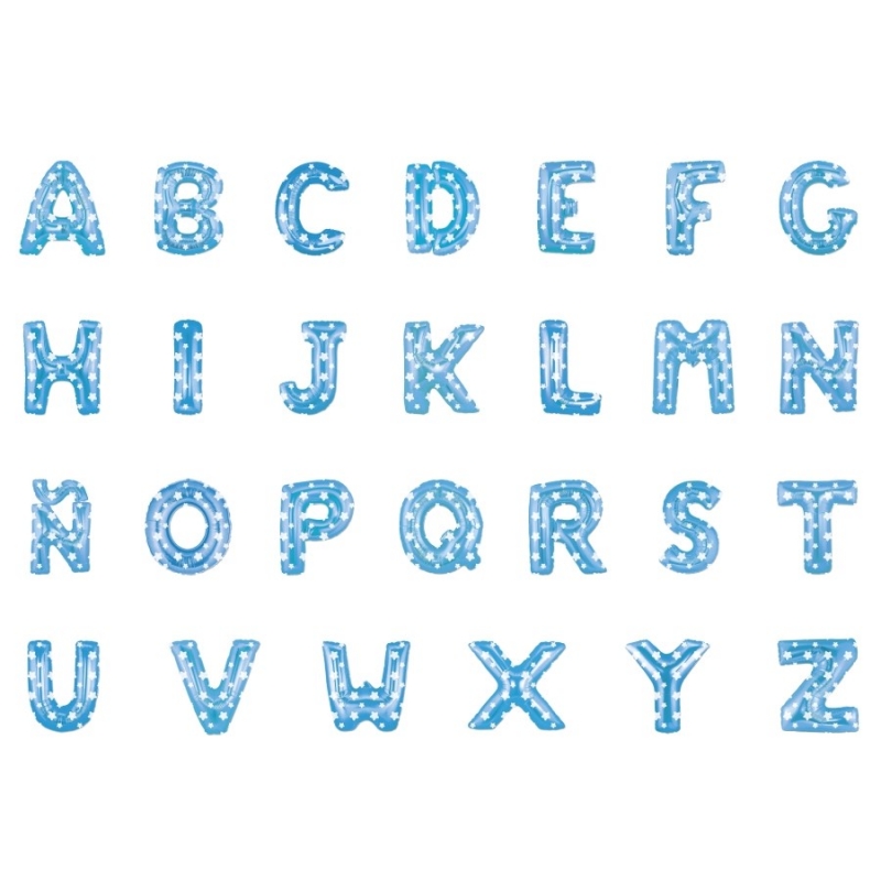Ballons Bleus Lettres Ballons Bleus Lettres
