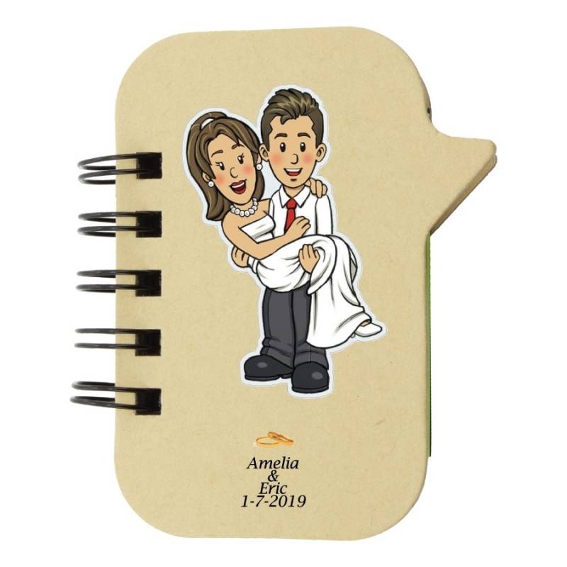 Cahier personnalisé pour le détail des mariages