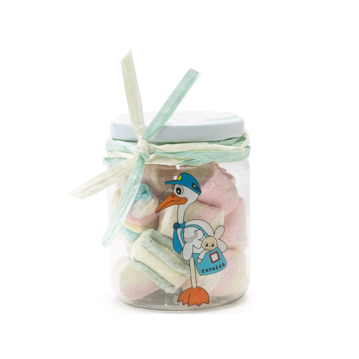 Pot de bonbons pour invités de baptême