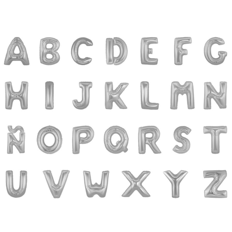Ballons Lettres Argent Ballons Lettres Argent