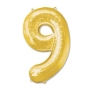 Ballons chiffre or