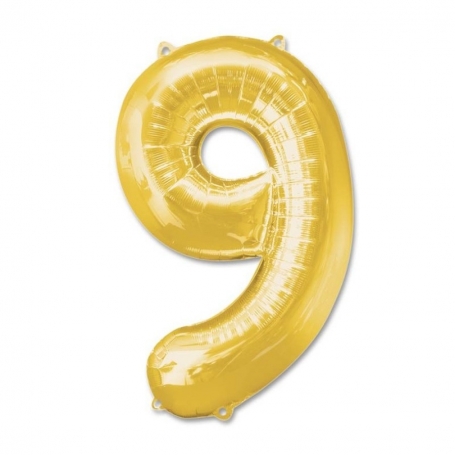 Ballons chiffre or