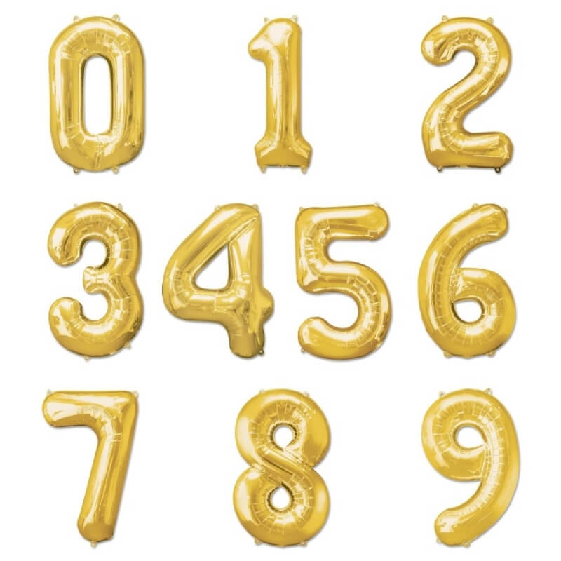 Ballons Chiffre Or Ballons Chiffre Or