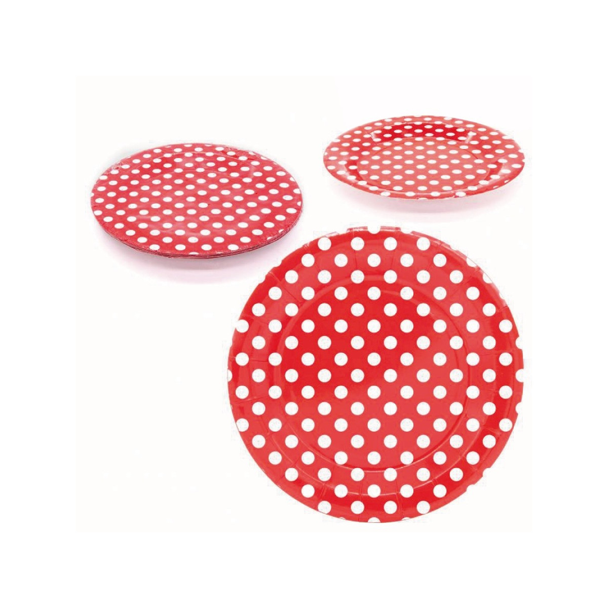 Pack d'assiettes à pois
