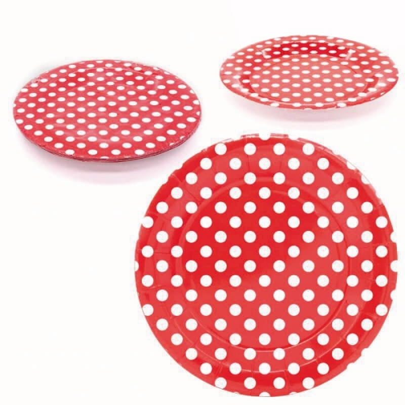 Pack d'assiettes à pois