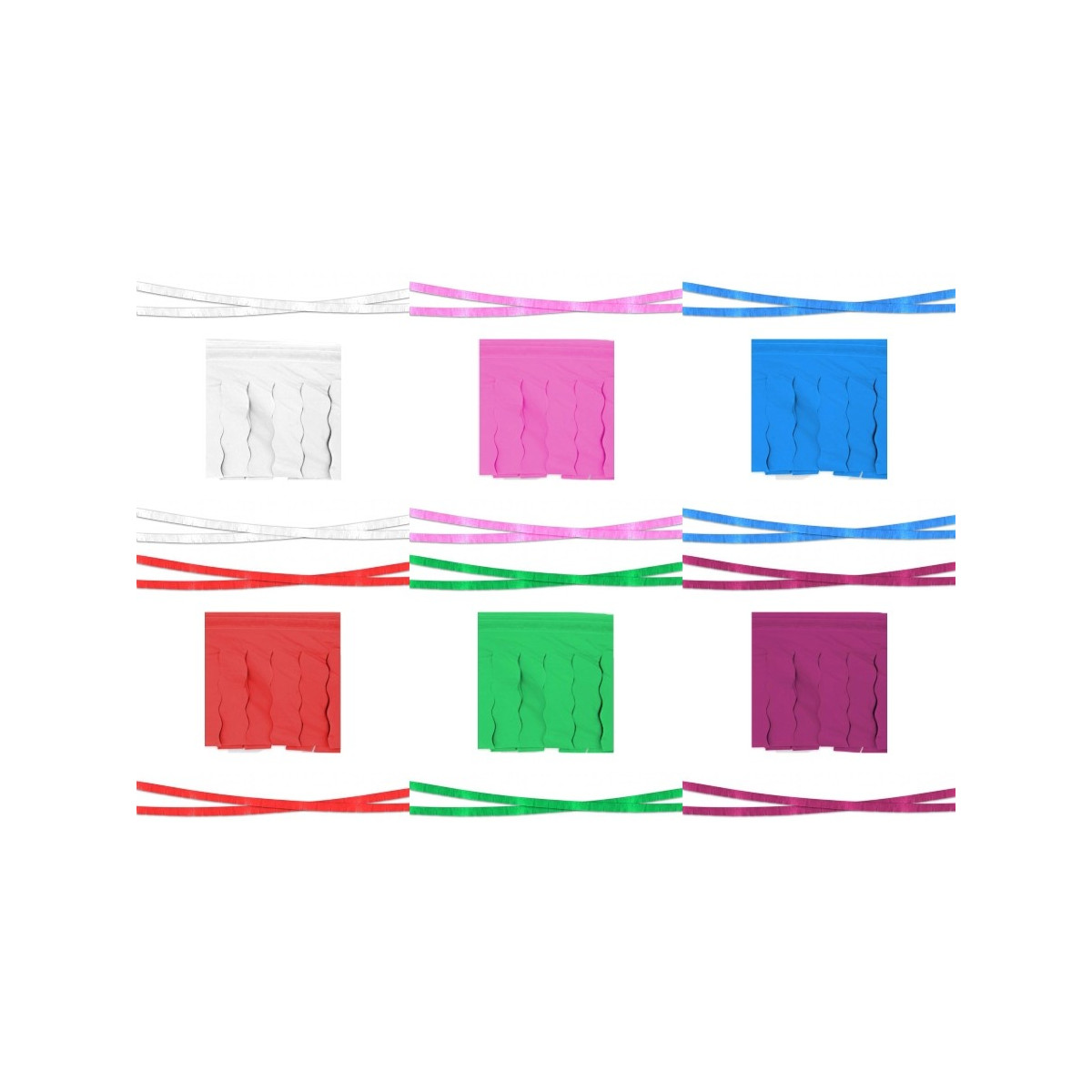 Guirlande de franges en papier