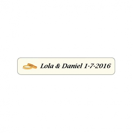 Éventail personnalisé pour mariage avec noms et date