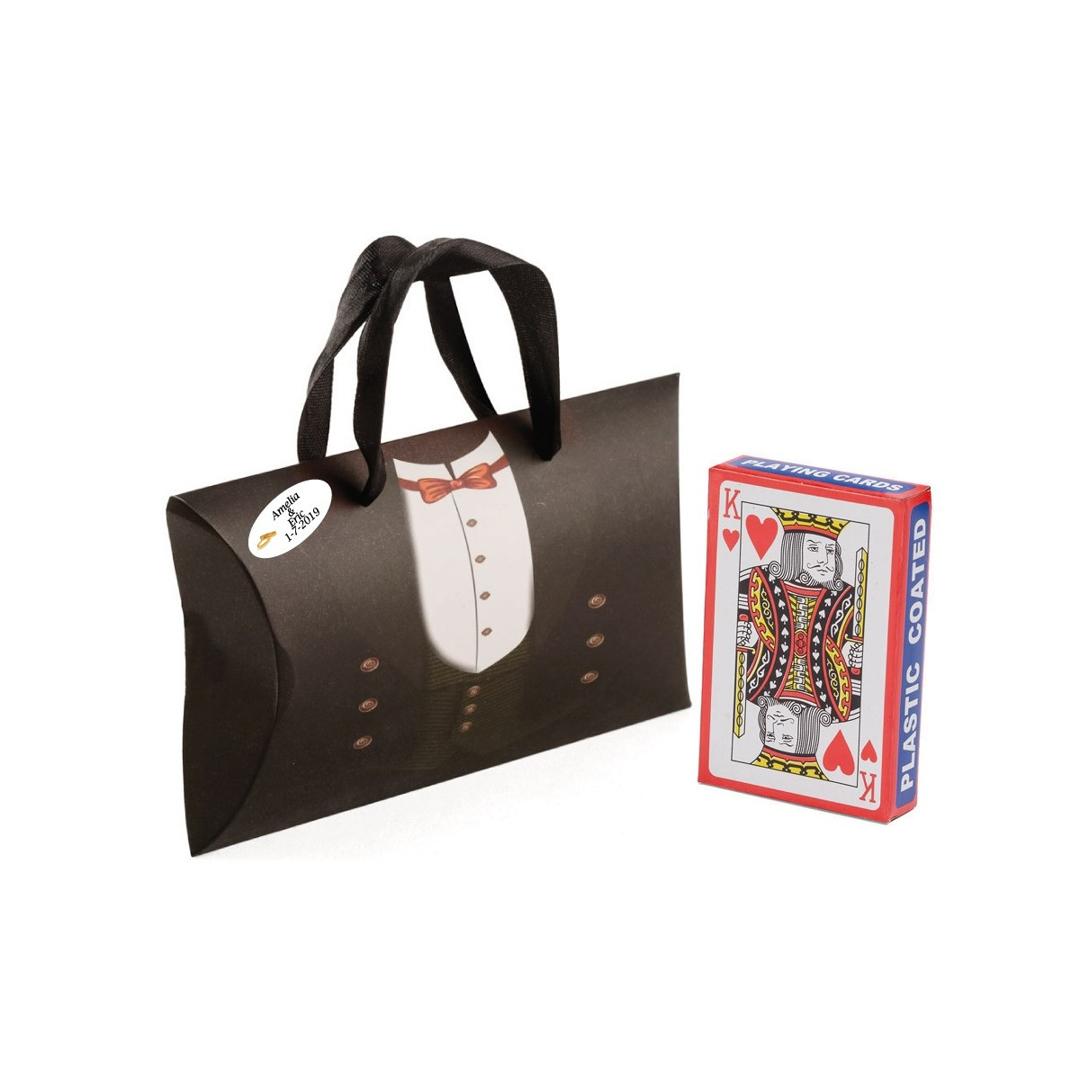 Jeu de cartes à poker personnalisé pour un cadeau de mariage