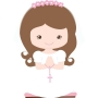 Crayons de cire pour communion fille