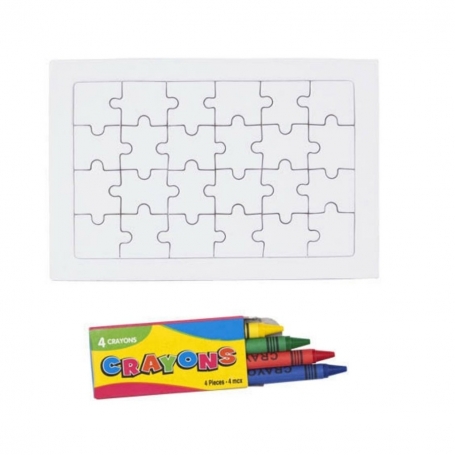 Puzzle avec des bonbons pour anniversaire
