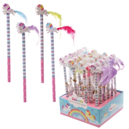 Crayons Avec Gommes Licornes