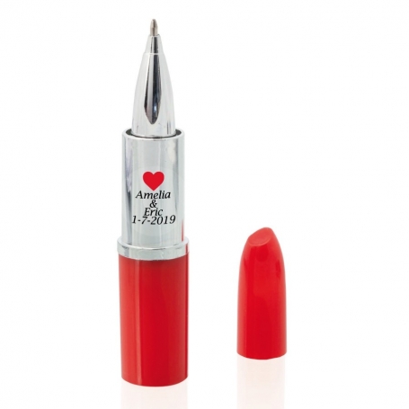 Stylo à rouge à lèvres de mariage personnalisé
