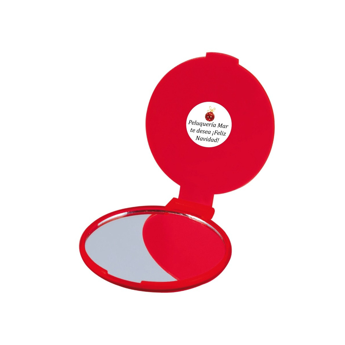 Miroir rouge personnalisé pour entreprises