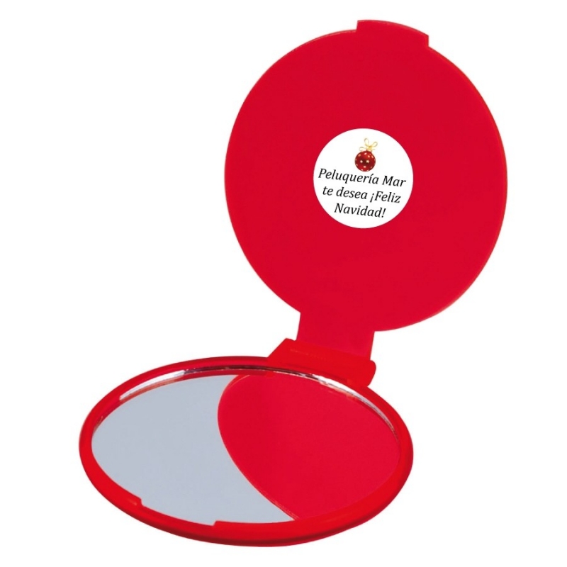 Miroir rouge personnalisé pour entreprises