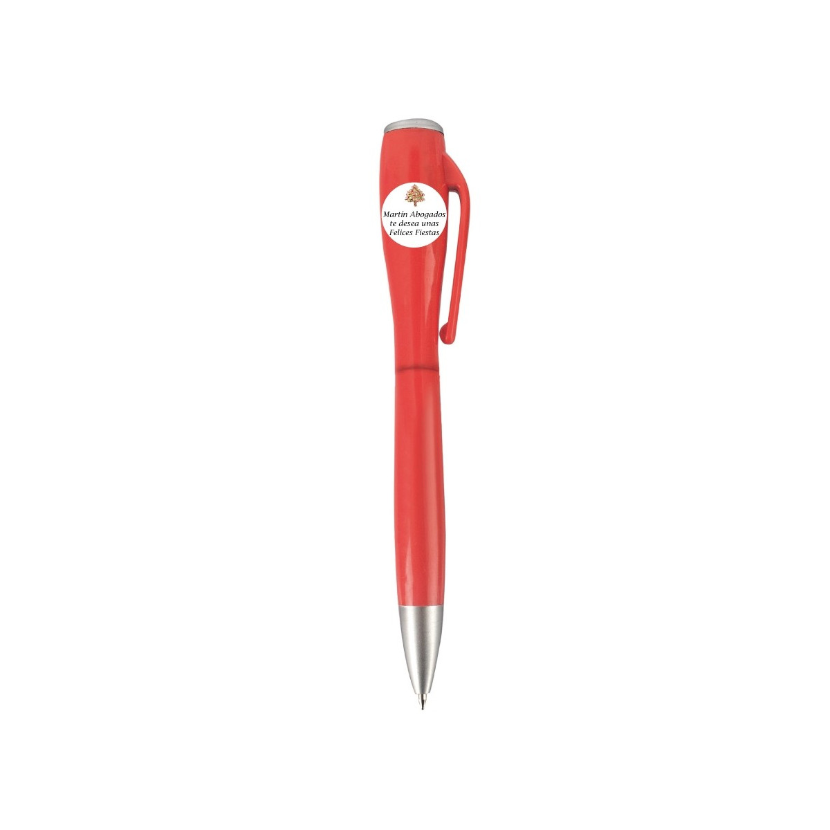 Stylo avec LED personnalisé pour Noël