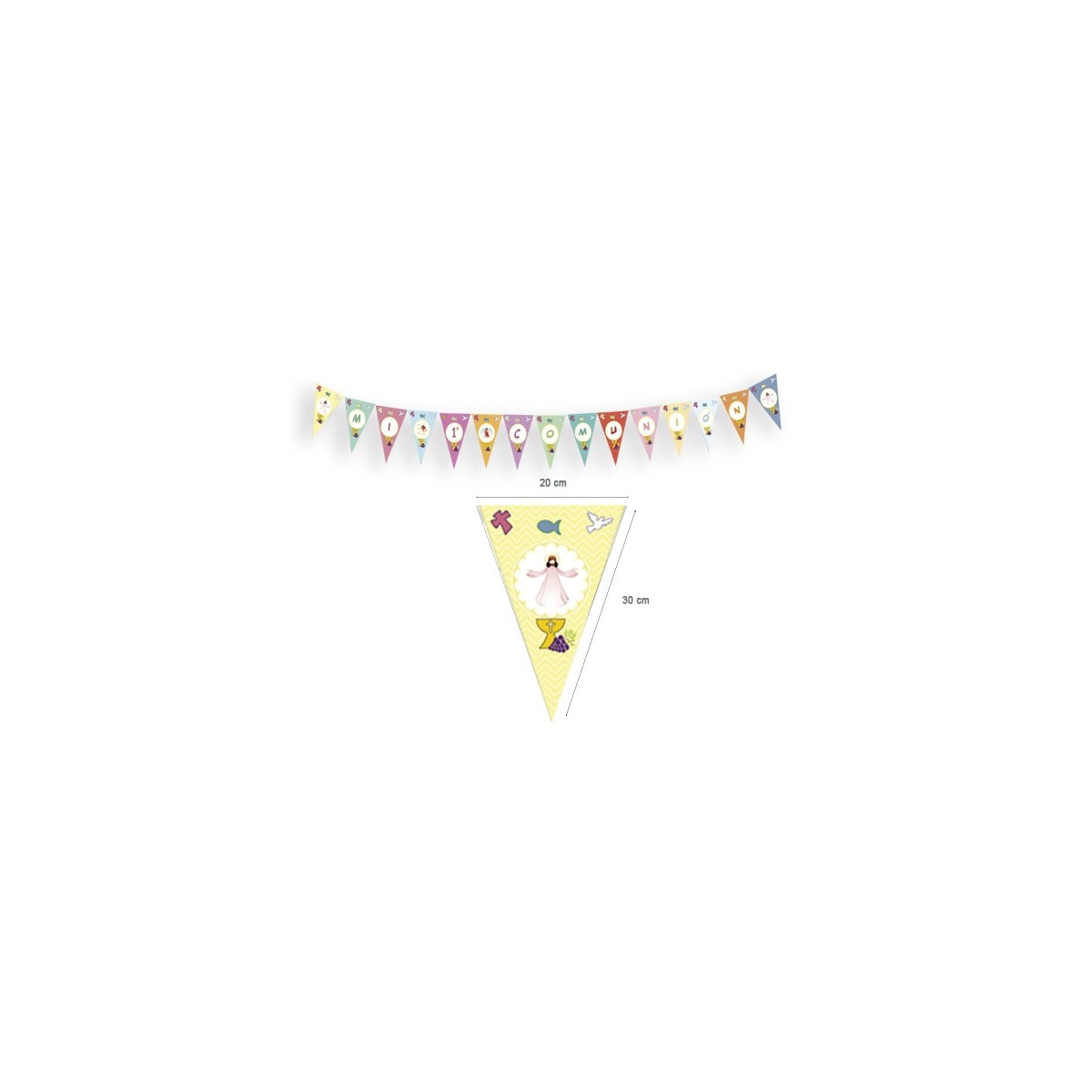 Guirlande de communion unisexe