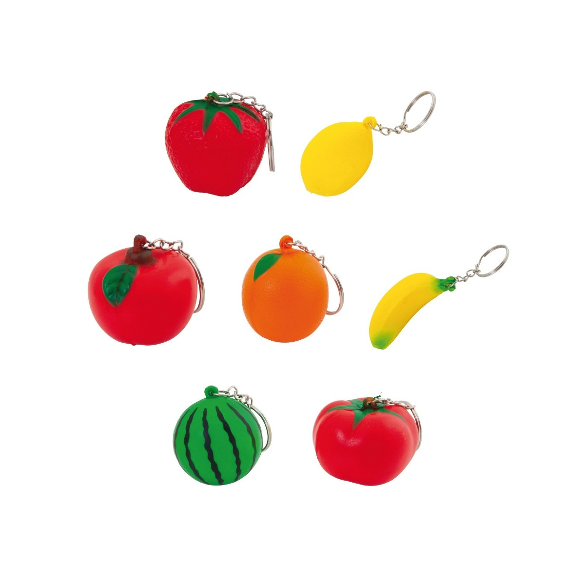 Porte clés en forme de fruits