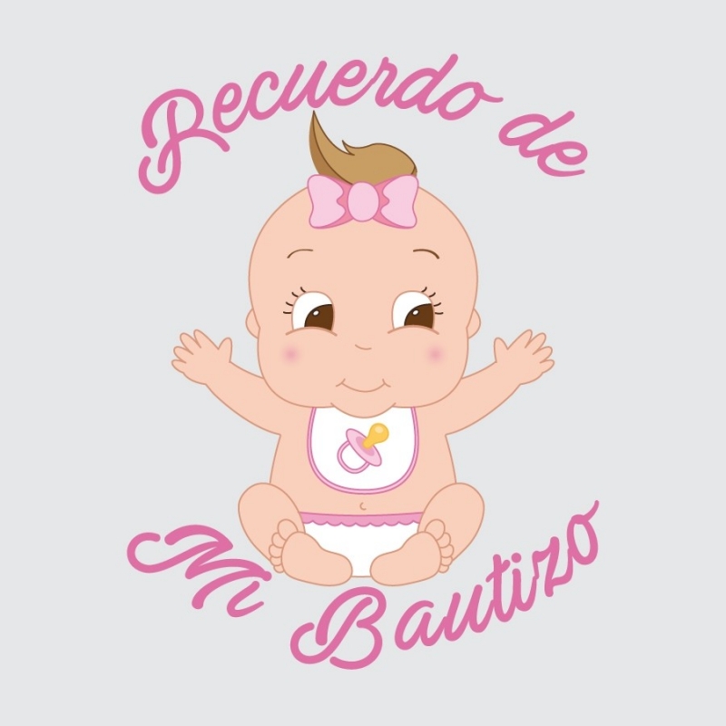 Étiquettes autocollantes baptême fille