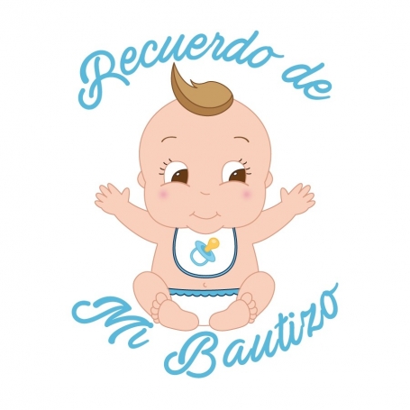Autocollants Blancs Pour Baptême Garçon