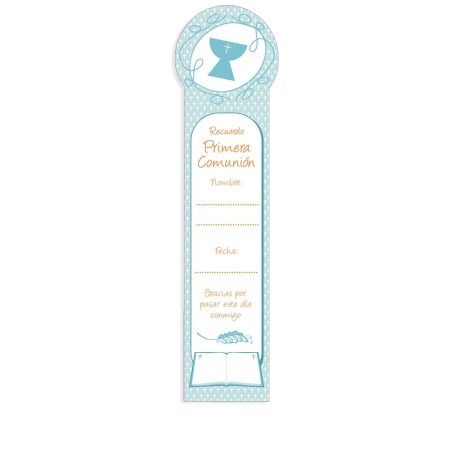 Pack de 25 marque-pages de communion à personnaliser