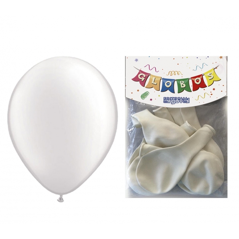Pack de 12 ballons blancs