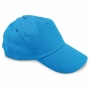 Casquette 100% coton velcro bleu moyen