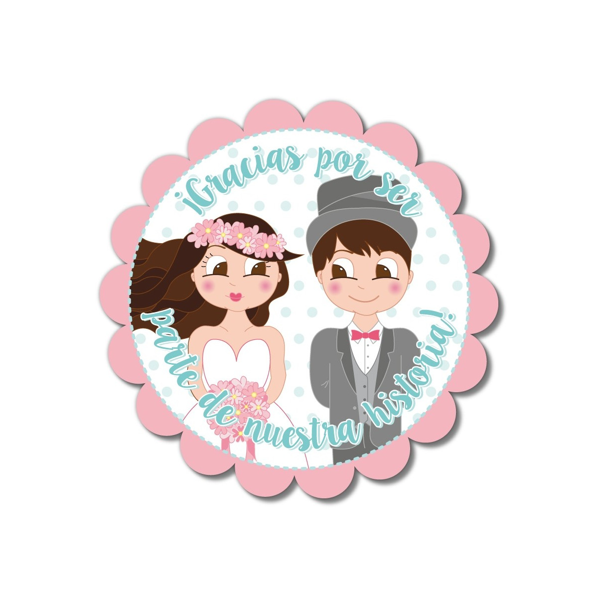 Adhésifs originaux pour détails de mariage