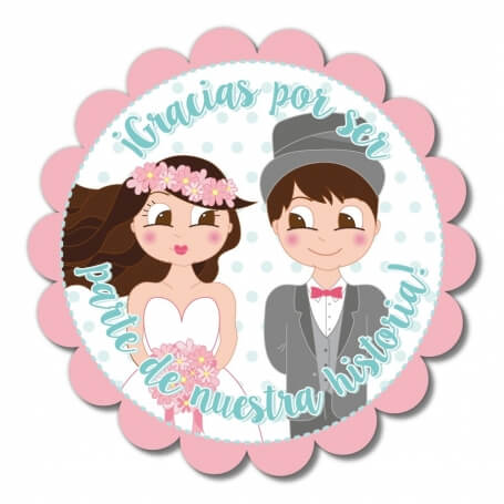 Adhésifs originaux pour détails de mariage