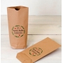 Sac kraft enamourent rouge