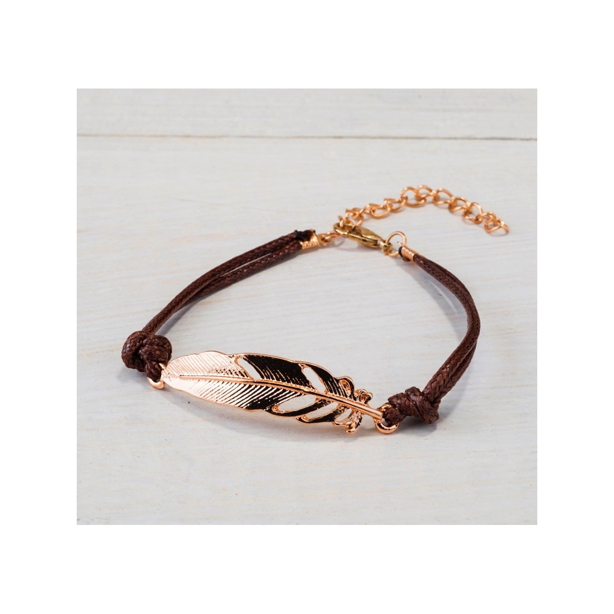 Bracelet de plumes d or