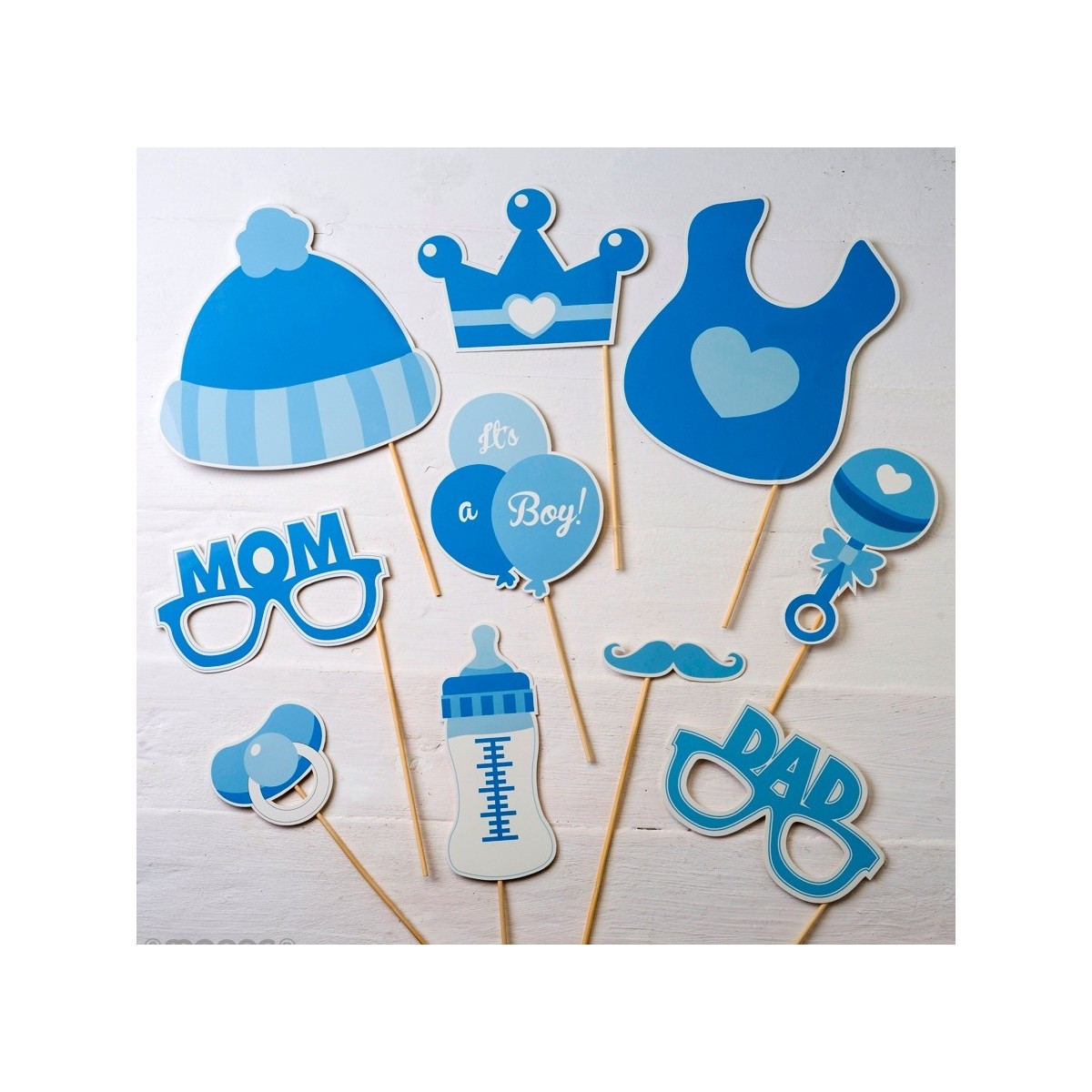 Ensemble de déguisements pour enfants en couleur bleue 10 pièces