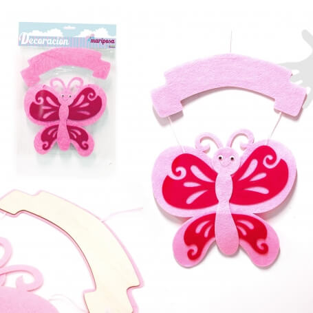 Papillon rose pour décoration
