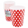 Pack de gobelets jetables à pois
