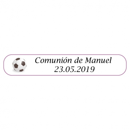 Stylo de football personnalisé communion