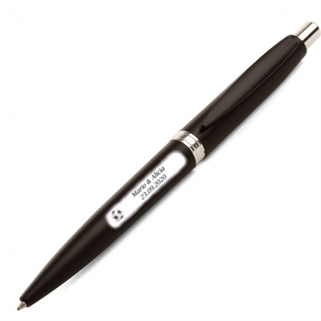 Stylo noir personnalisé pour les invités