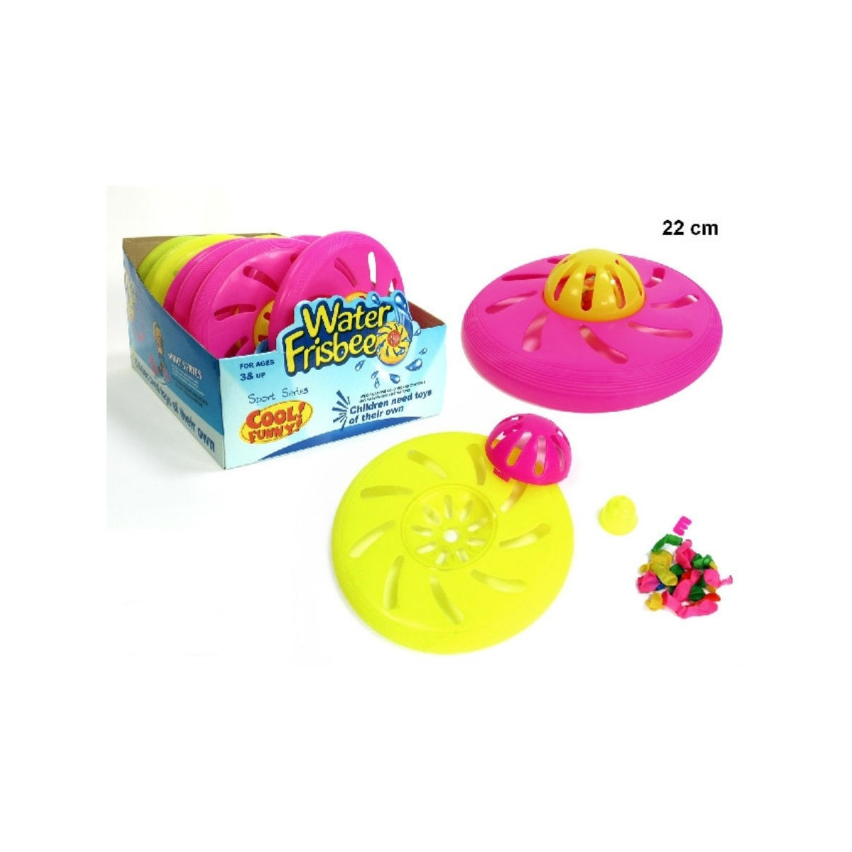 Disque volant avec des ballons