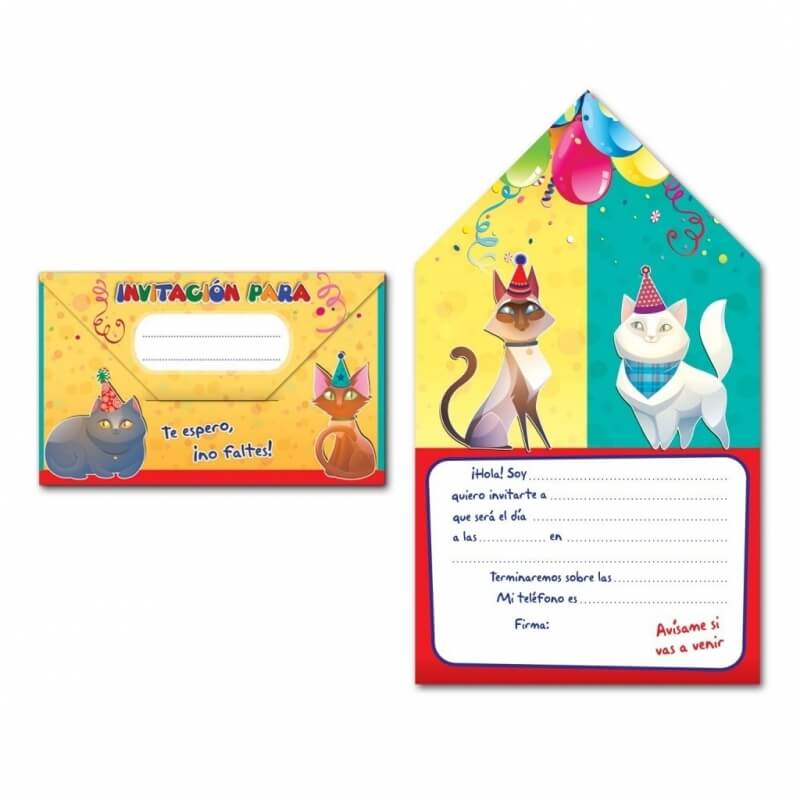 Enveloppe Invitation Chats Enveloppe Invitation Chats