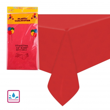 Nappes de couleur rouge