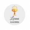 Autocollants Ronds de 3 cm Personnalisés pour Communion